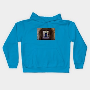 The secret behind the Medieval Blue door in France Kids Hoodie